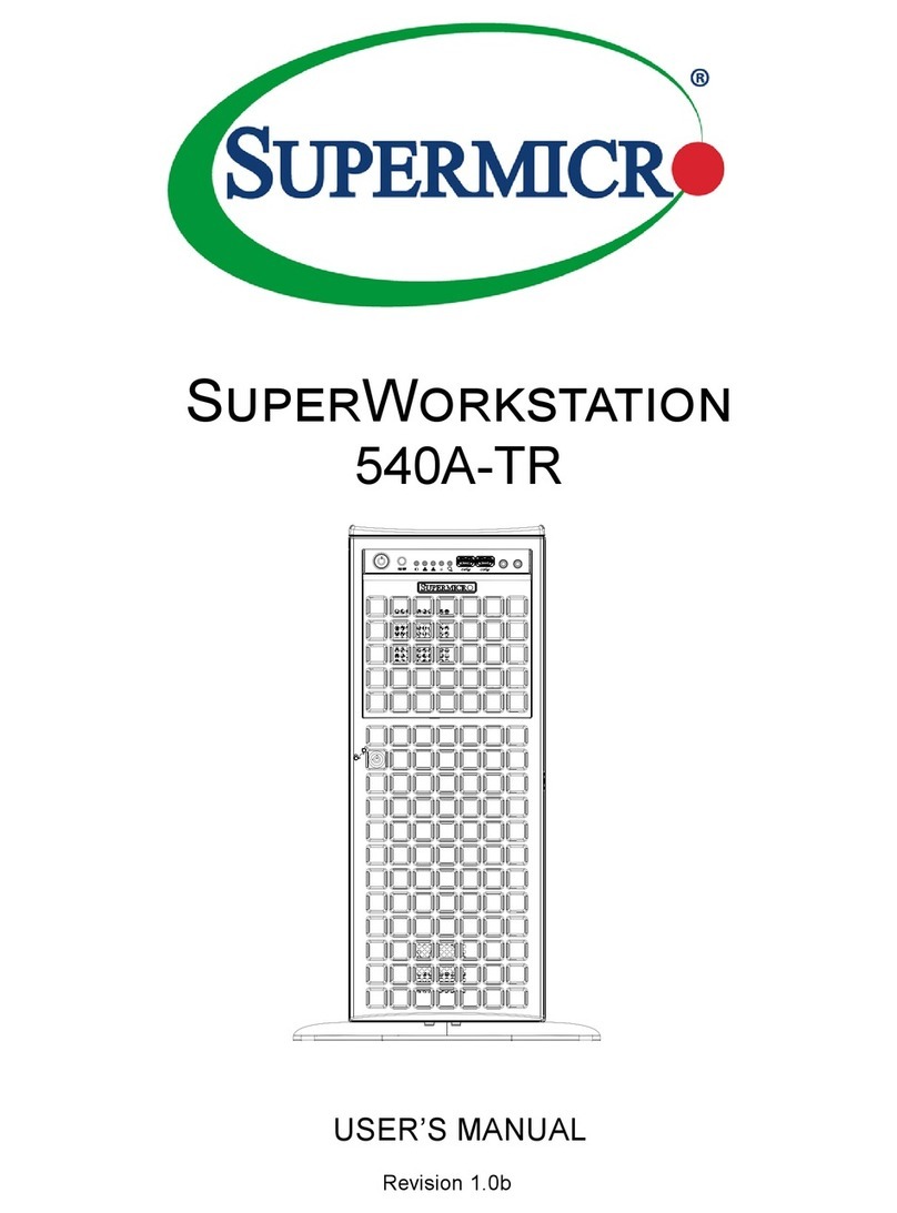 Supermicro SuperWorkstation 540A-TR User manual