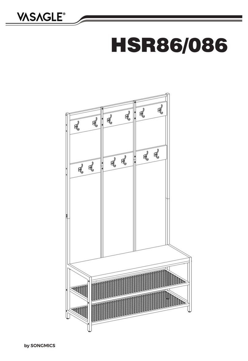 Songmics VASAGLE HSR86 Assembly instructions Songmics VASAGLE HSR86 Assembly instructions