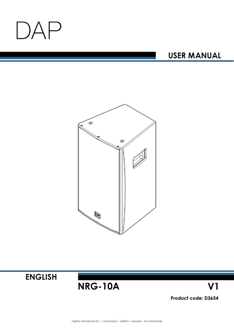 DAPAudio NRG-10A User manual