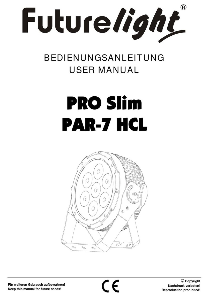 Future light PRO Slim PAR-7 HCL User manual