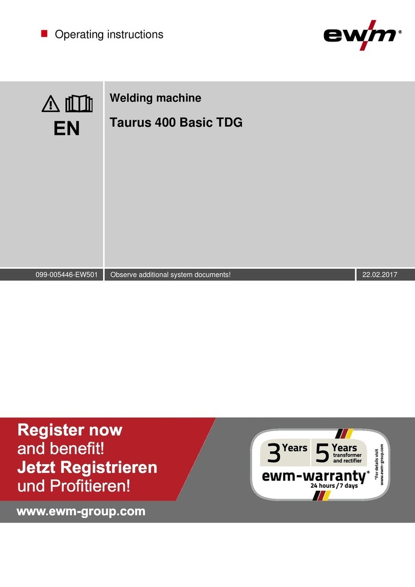 EWM Taurus 400 Basic TDG User manual