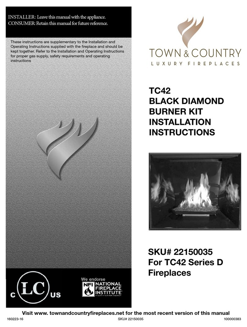 Town & Country Fireplaces TC42 installation instructions