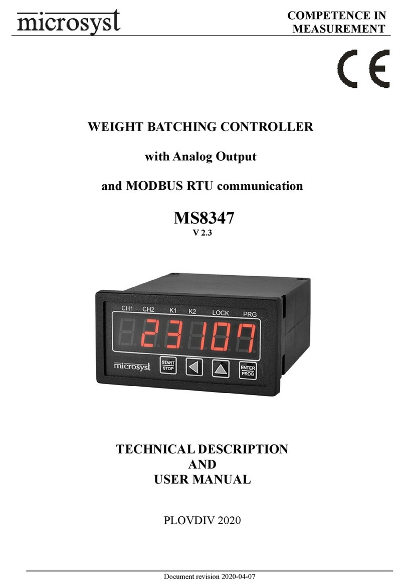 microSYST MS8347 Parts list manual