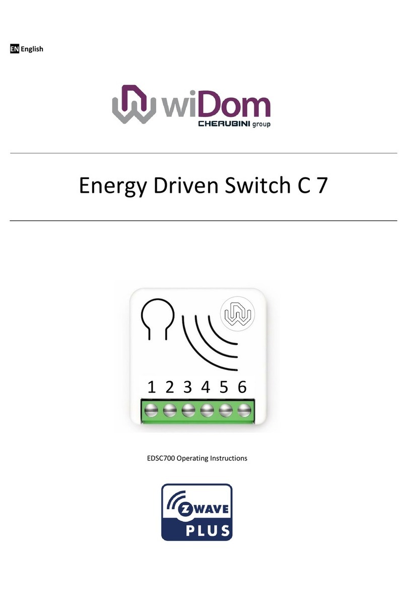 CHERUBINI wiDom Energy Driven Switch C 7 operating instructions