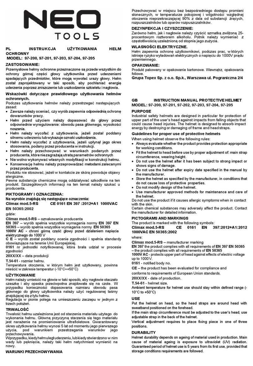 NEO TOOLS 97-200 instruction manual