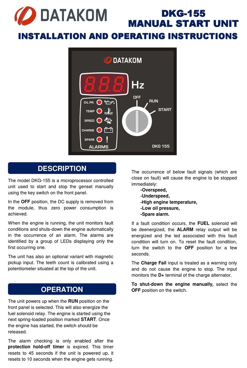 Datakom DKG-155 User manual