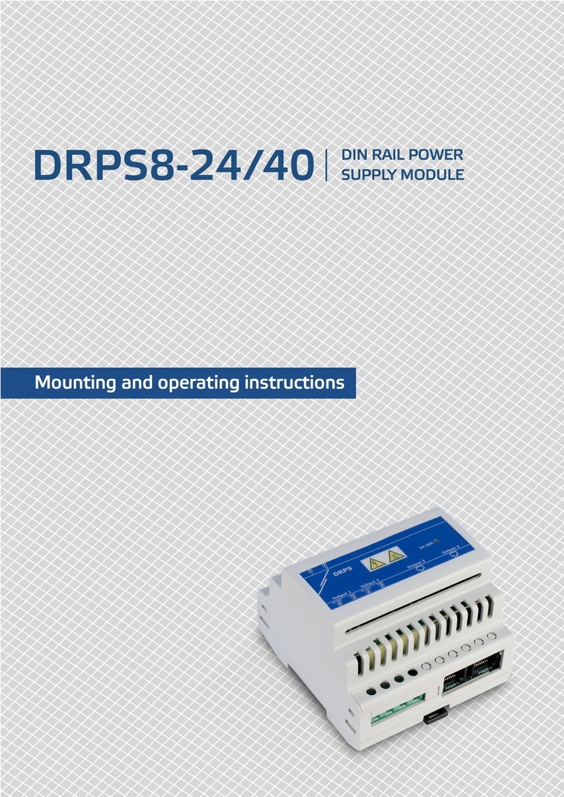 Sentera Controls DRPS8-24/40 Mounting and operating instructions Sentera Controls DRPS8-24/40 Mounting and operating instructions