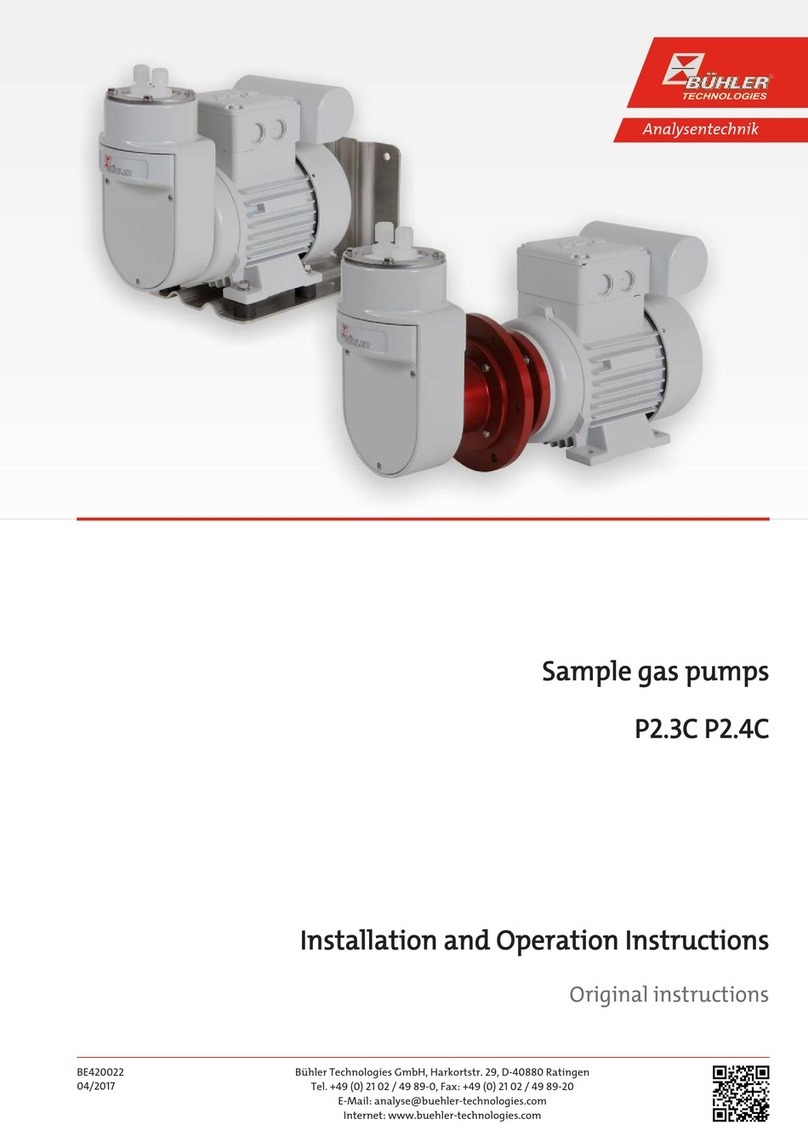 Buhler P2.3C Installation and operation instruction