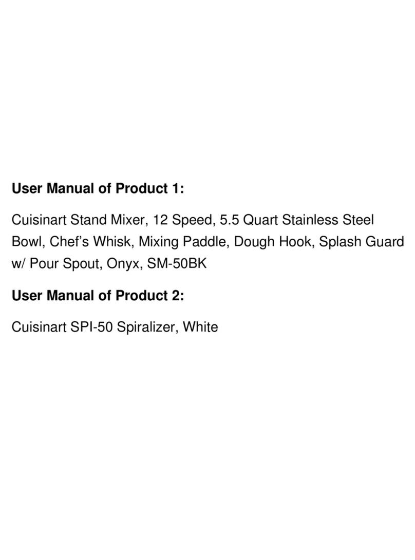 Cuisinart Precision Master SM-50BK INSTRUCTION AND RECIPE BOOKLET