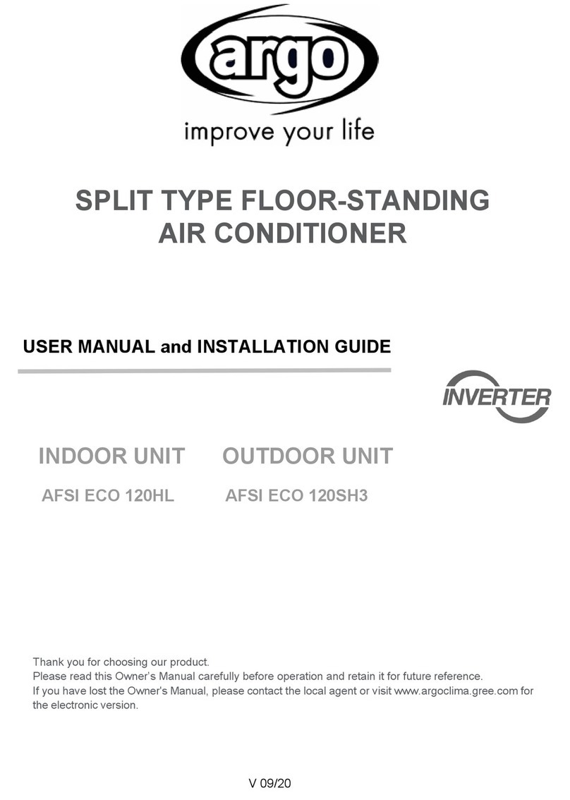 Argo AFSI ECO 120HL User manual and installation guide