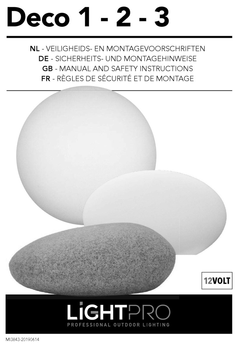 LightPro Deco 1 Operator's manual LightPro Deco 1 Operator's manual
