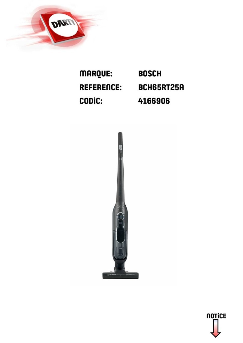 Bosch BCH65RT25A operating instructions