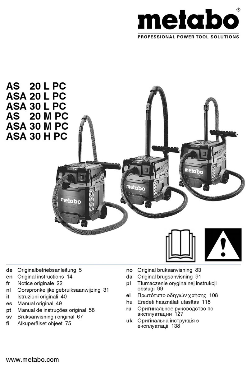 Metabo AS 20 L User manual