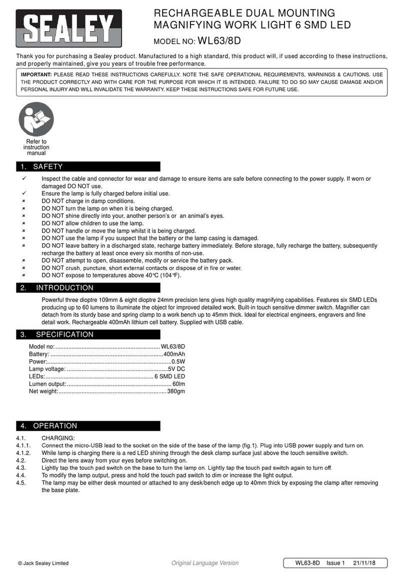 Sealey WL63/8D manual