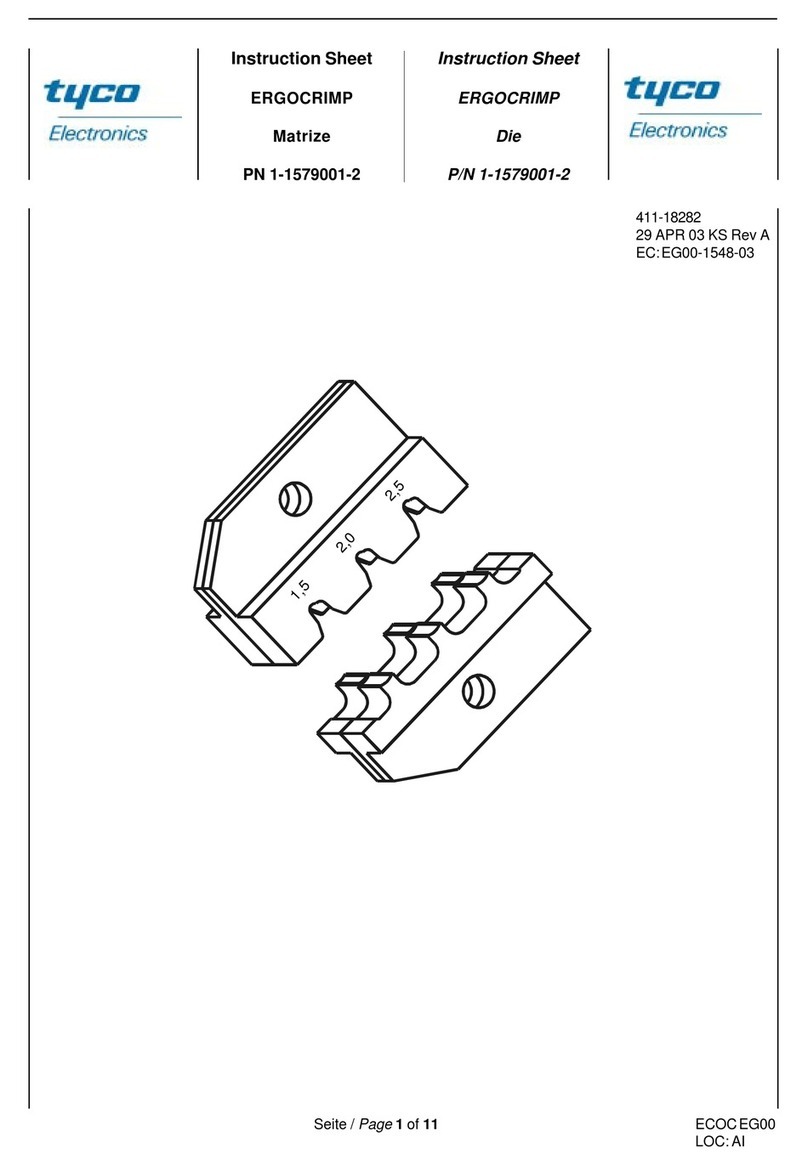 Tyco Electronics 1-1579001-2 User manual Tyco Electronics 1-1579001-2 User manual