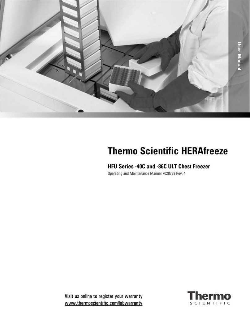 Thermo Scientific HERAfreeze HFU Series Operating and maintenance manual