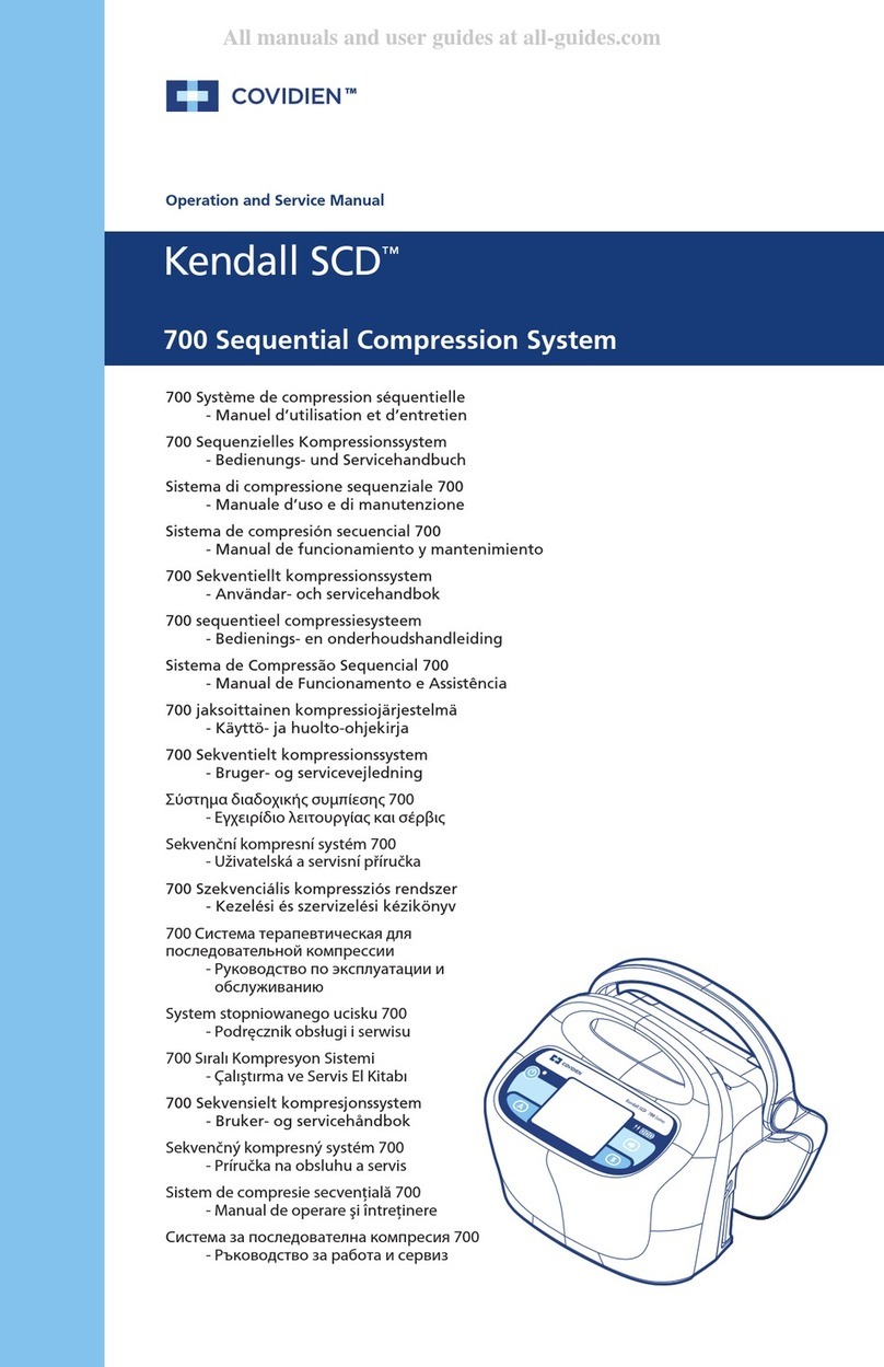 Covidien Kendall SCD 700 Series Operation and service manual
