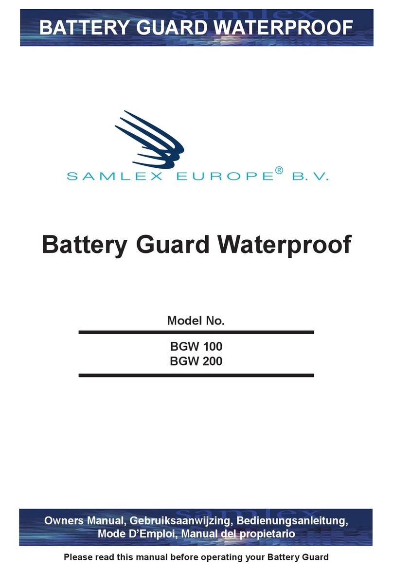 Samlex Europe BGW 100 owner's manual