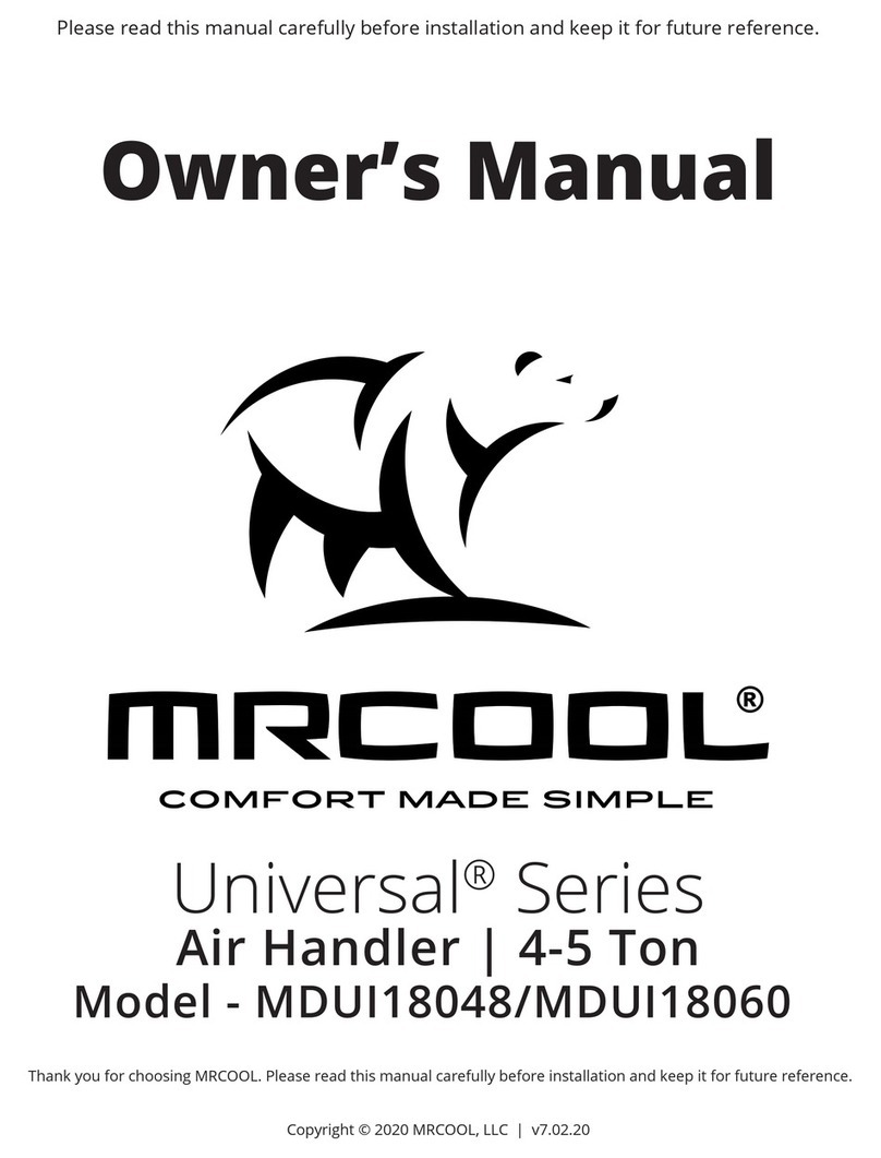 MrCool U-match MDUI18060 User manual