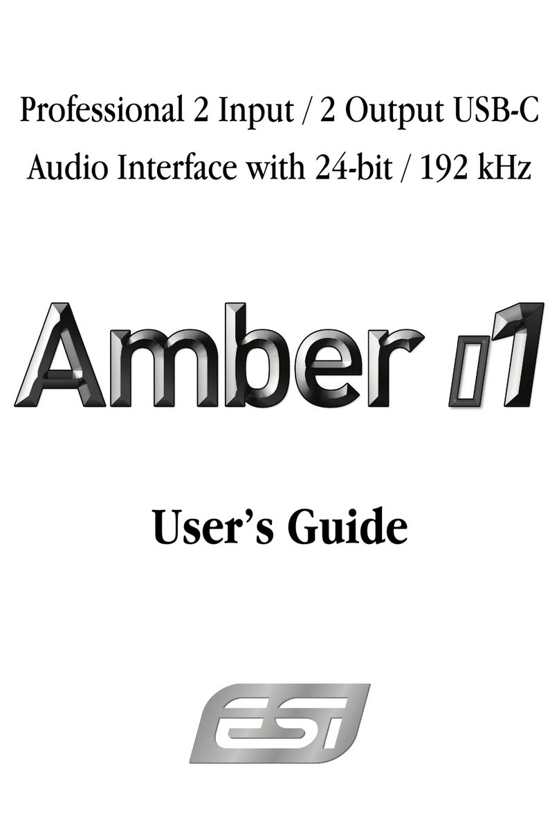ESI Amber i1 User manual