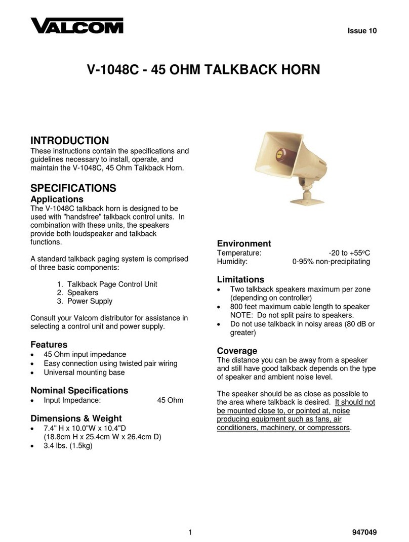 Valcom V-1048C manual