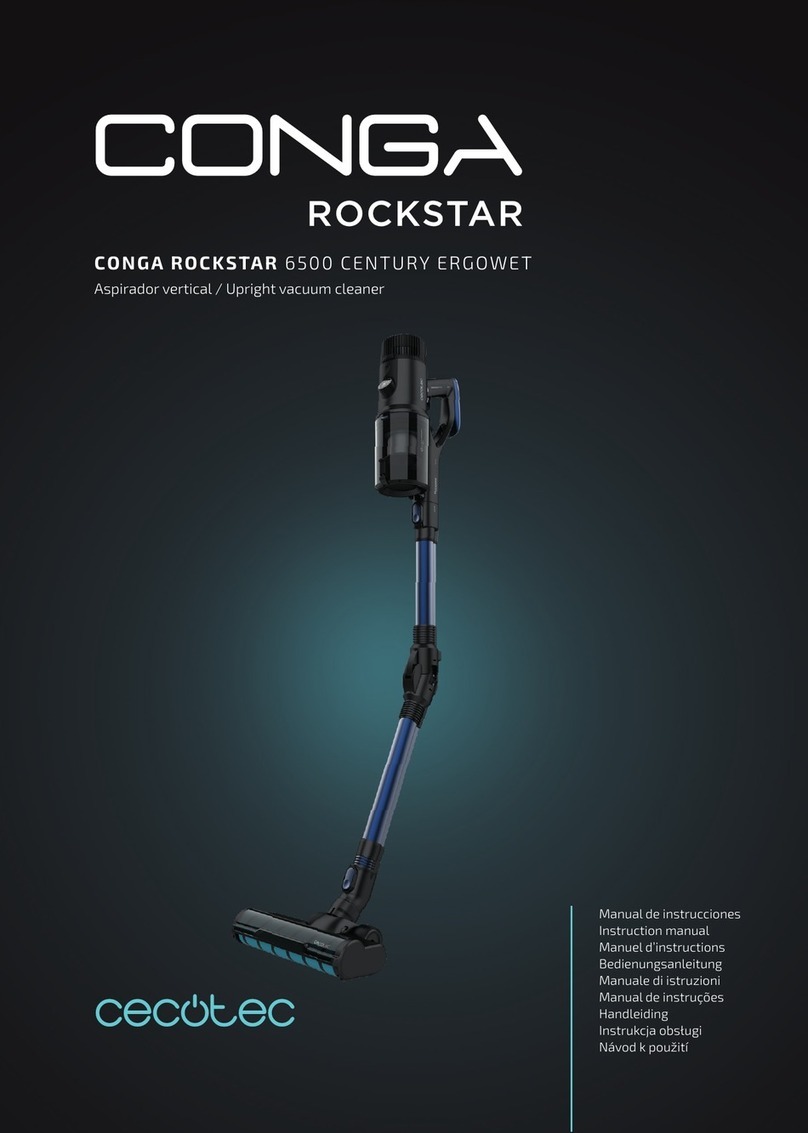 cecotec CONGA ROCKSTAR 6500 CENTURY ERGOWET User manual cecotec CONGA ROCKSTAR 6500 CENTURY ERGOWET User manual