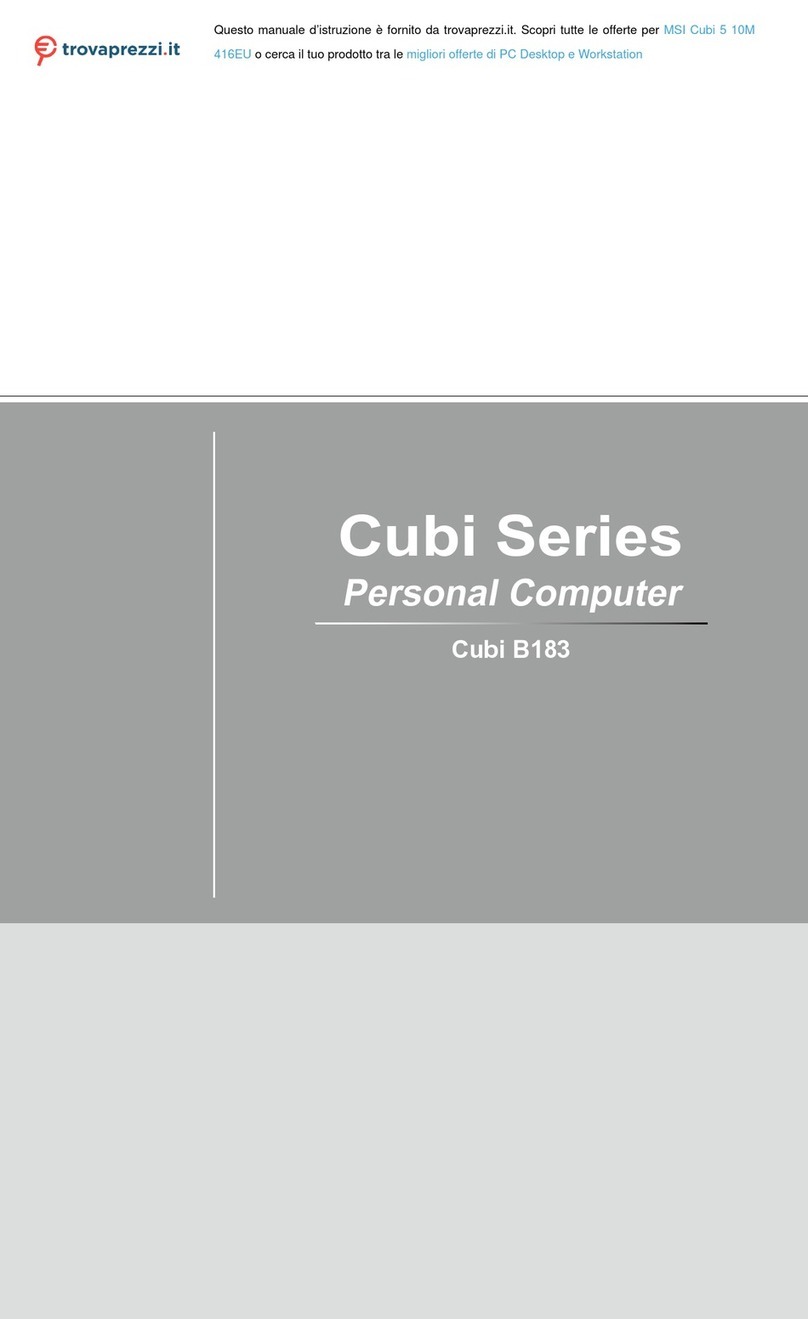 MSI Cubi B183 User manual