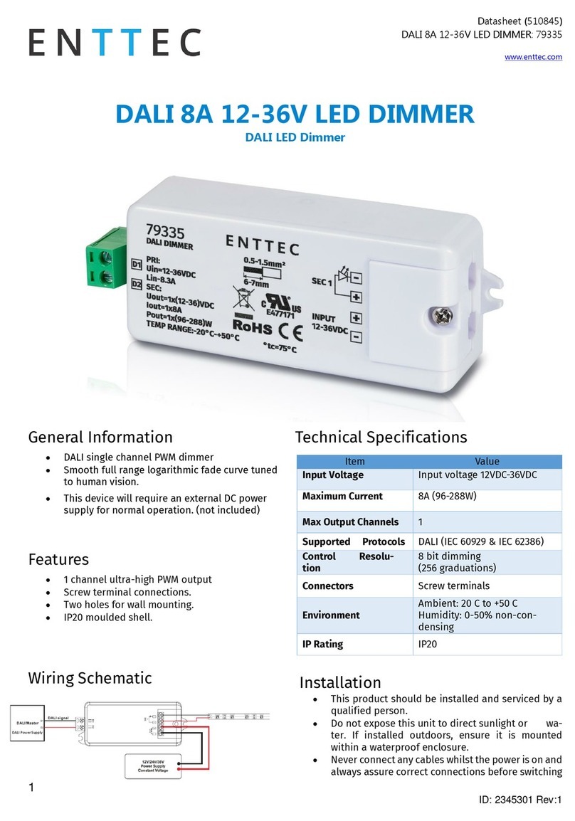 Enttec 79335 User manual