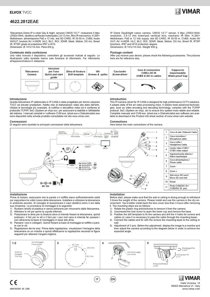 Vimar Elvox 4622.2812EAE User manual