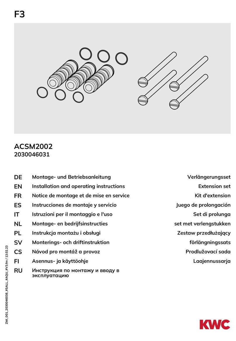Franke F3 ACSM2002 User manual Franke F3 ACSM2002 User manual