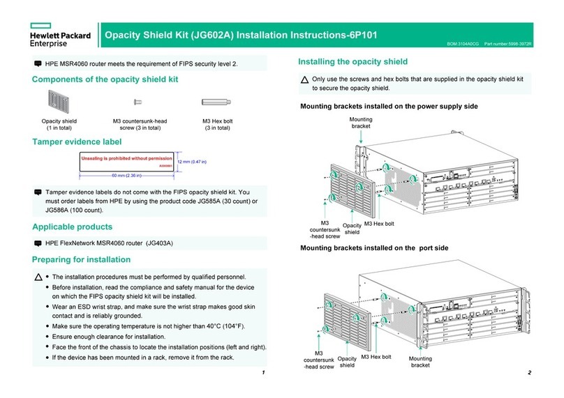 HP JG602A User manual