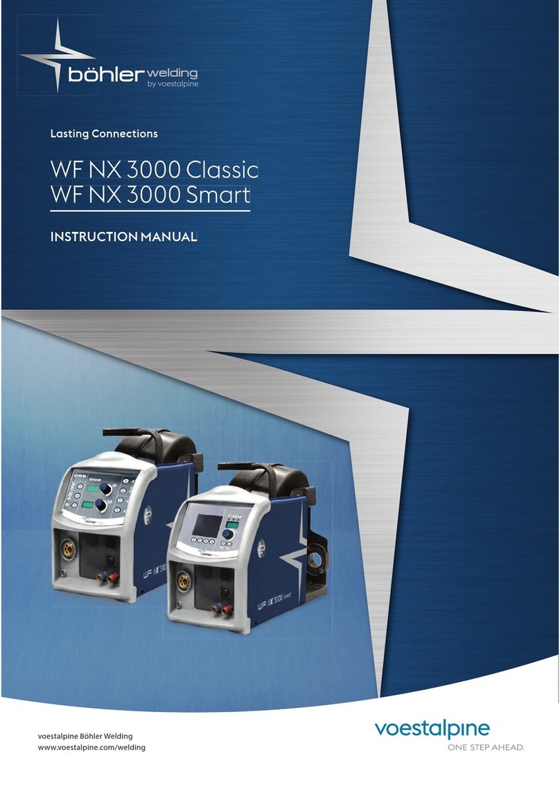 voestalpine bohler welding WF NX 3000 Classic User manual