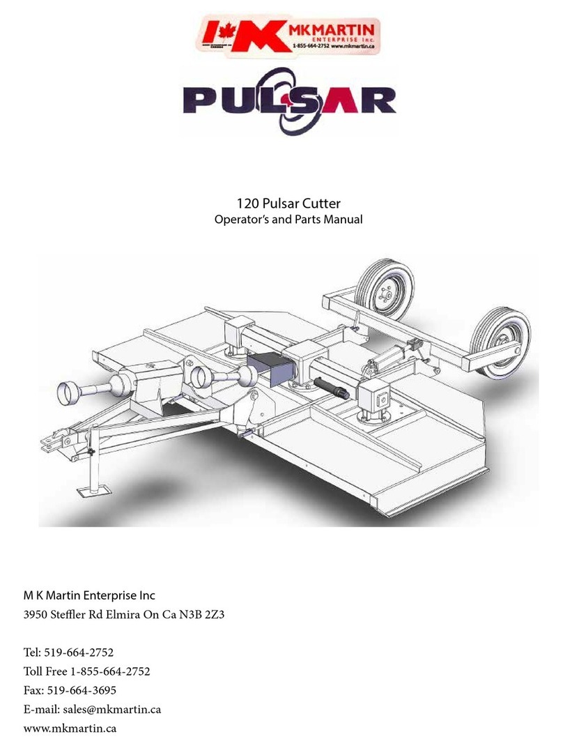 M K Martin Enterprise PULSAR 120 Operator and parts manual