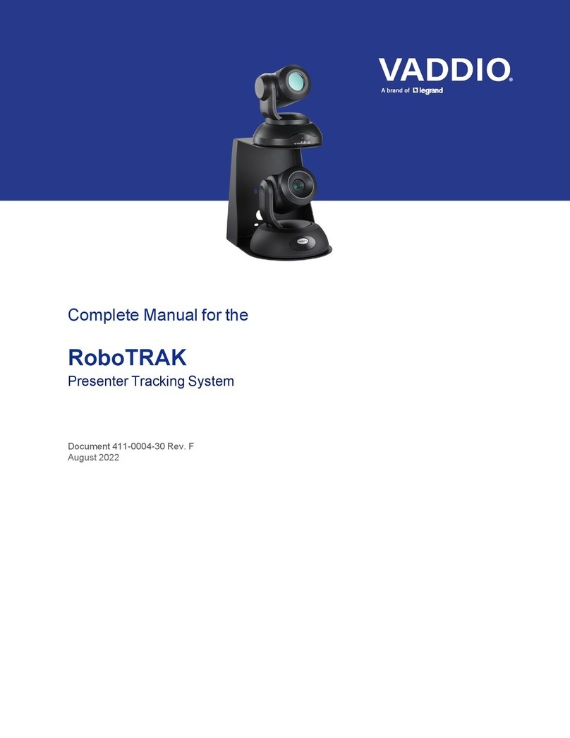 LEGRAND VADDIO RoboTRAK Complete manual