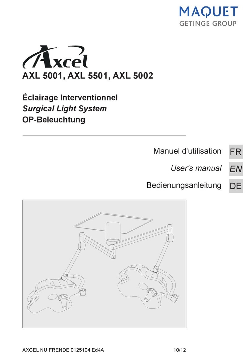 Getinge MAQUET Axcel AXL 5001 User manual