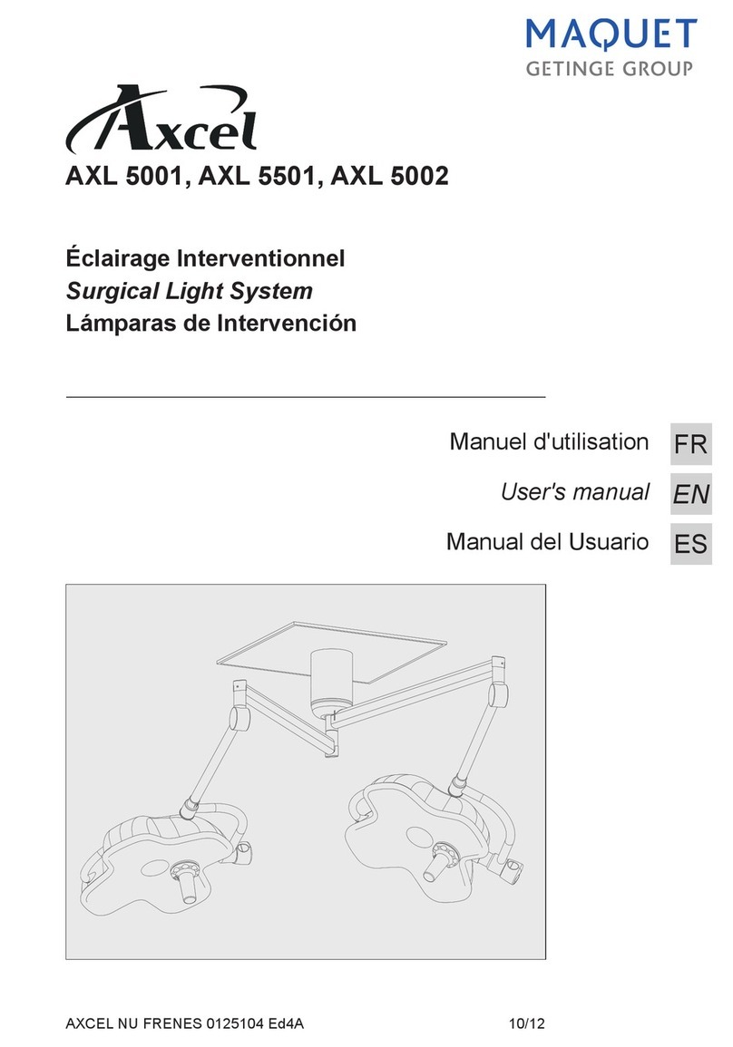 Getinge MAQUET Axcel AXL 5001 user manual