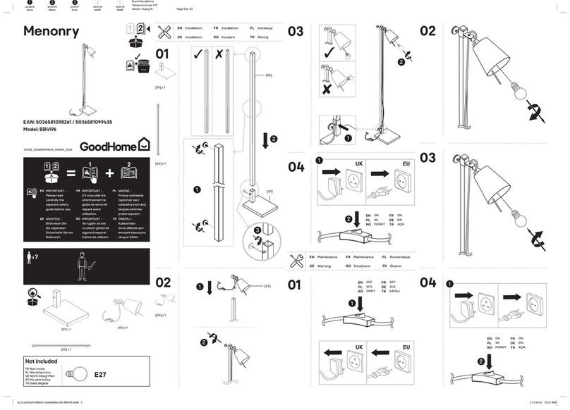 GoodHome Menonry BB4196 quick start guide