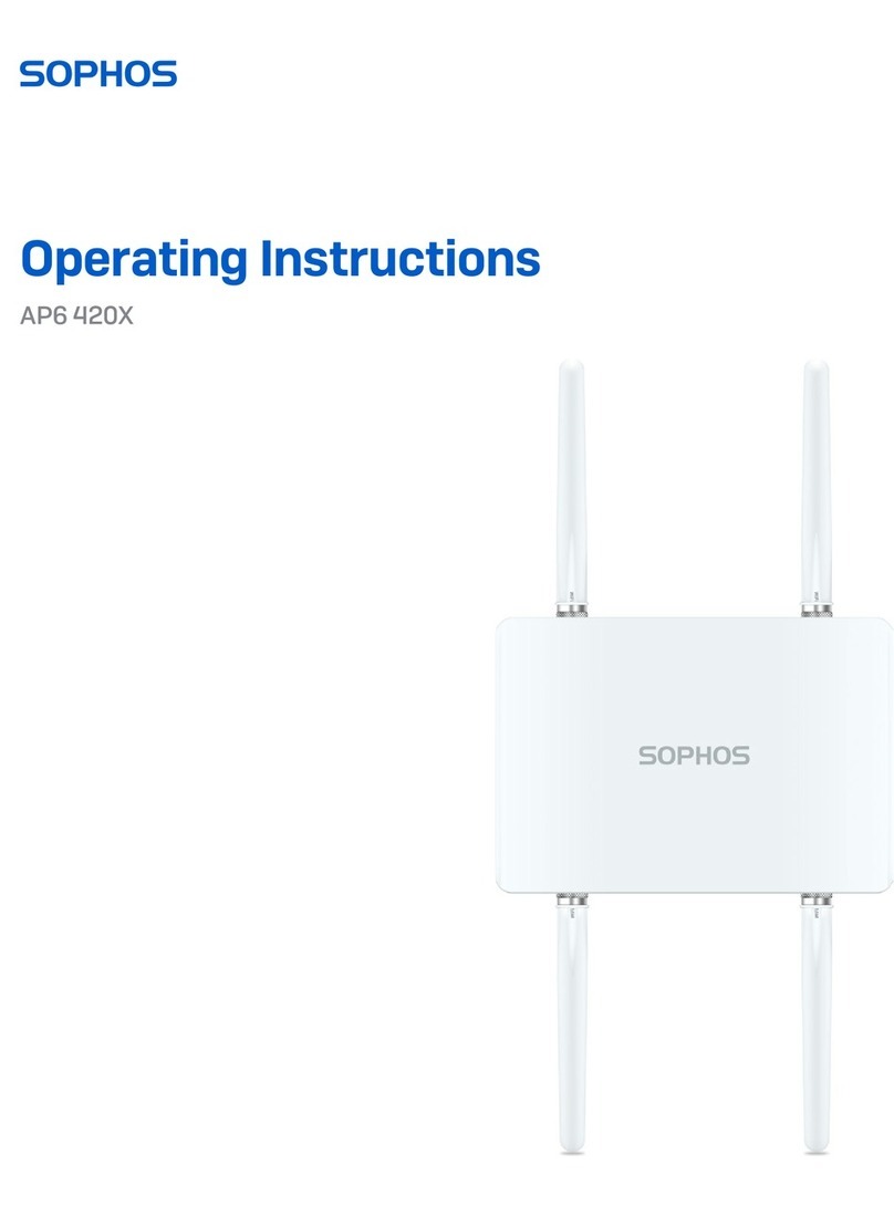 Sophos AP6 420X User manual Sophos AP6 420X User manual
