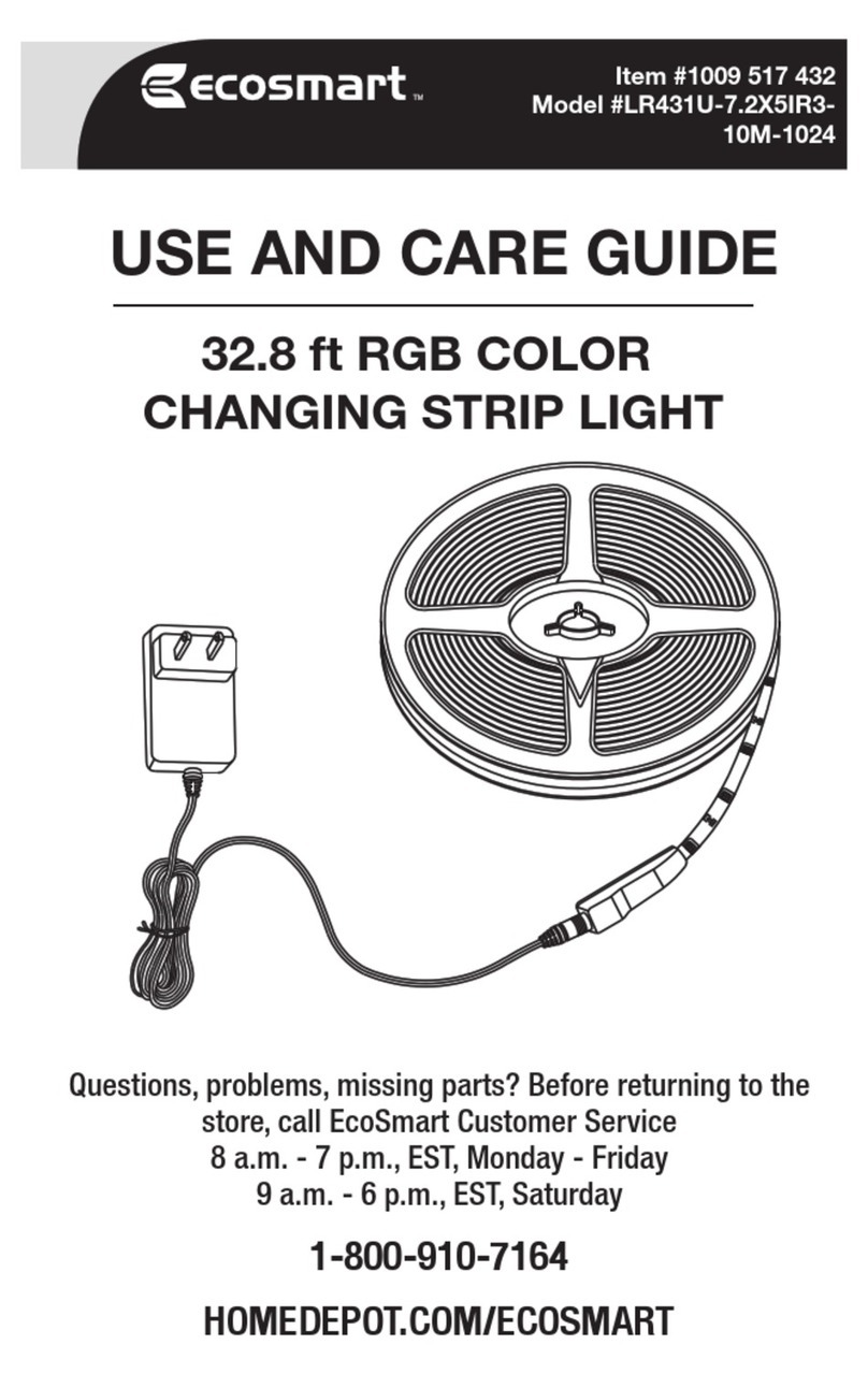 Eco-Smart LR431U-7.2X5IR3-10M-1024 Use and care guide