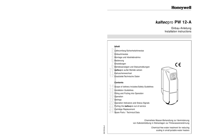 Honeywell kaltecpro PW 12-A User manual