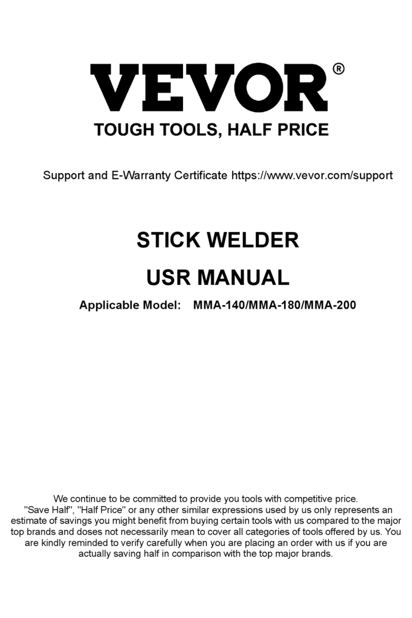 VEVOR MMA-140 user manual