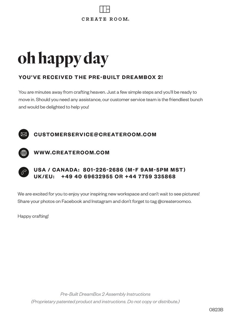 Create Room oh happy day DREAMBOX 2 User manual Create Room oh happy day DREAMBOX 2 User manual