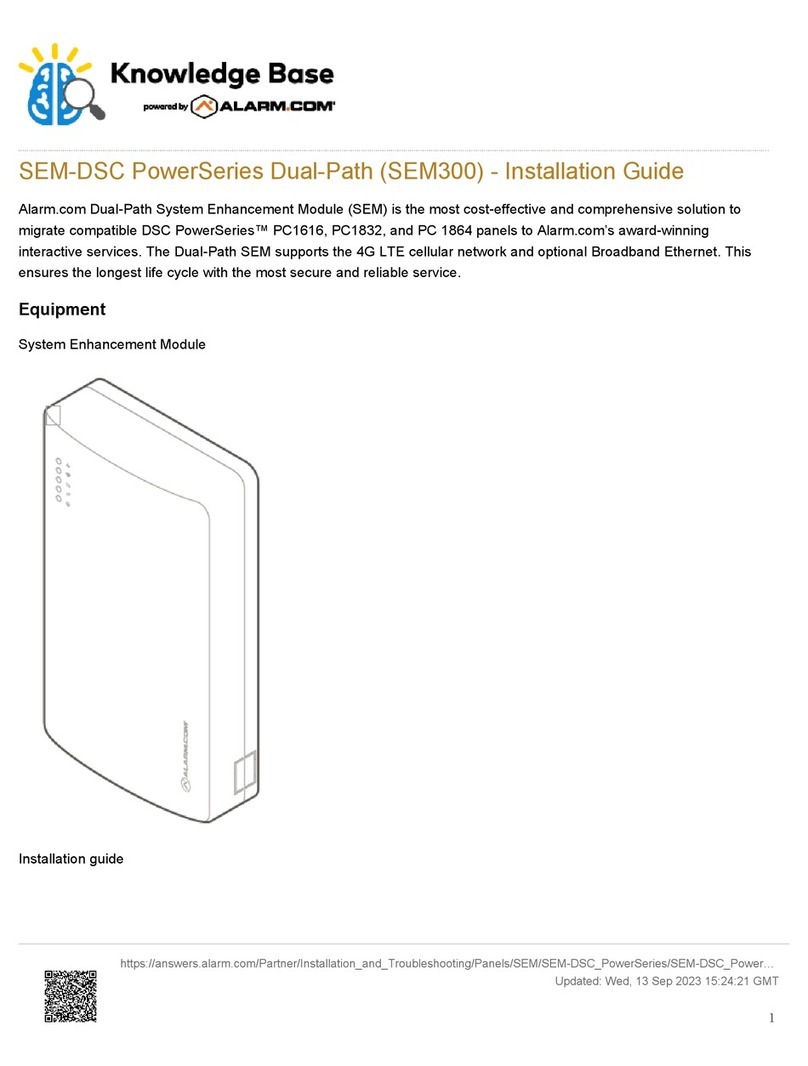 Knowledge SEM-DSC Power Series Service manual