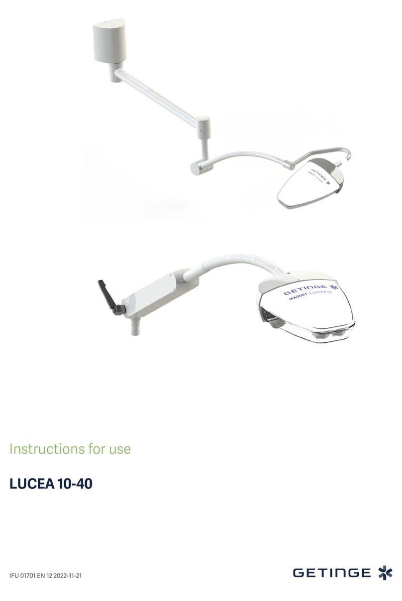 Getinge LUCEA 10 User manual