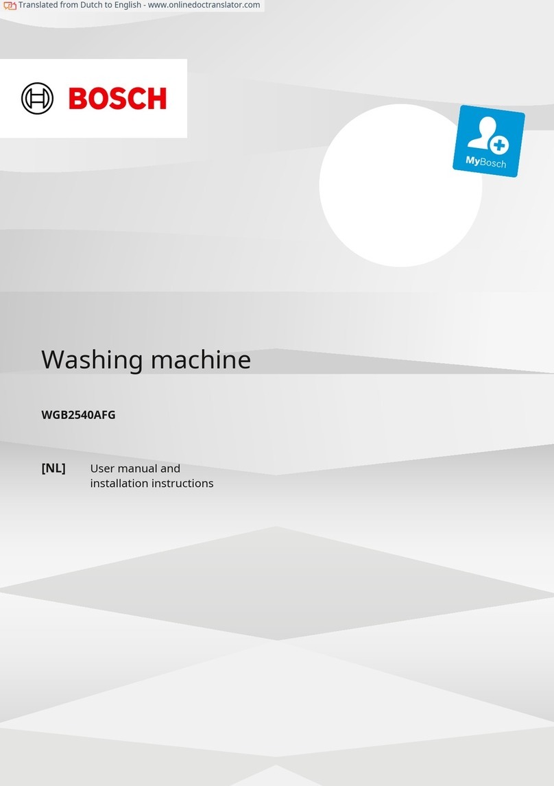 Bosch WGB2540AFG User manual and installation instructions