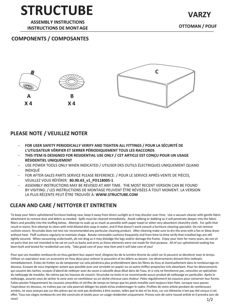 STRUCTUBE VARZY User manual STRUCTUBE VARZY User manual