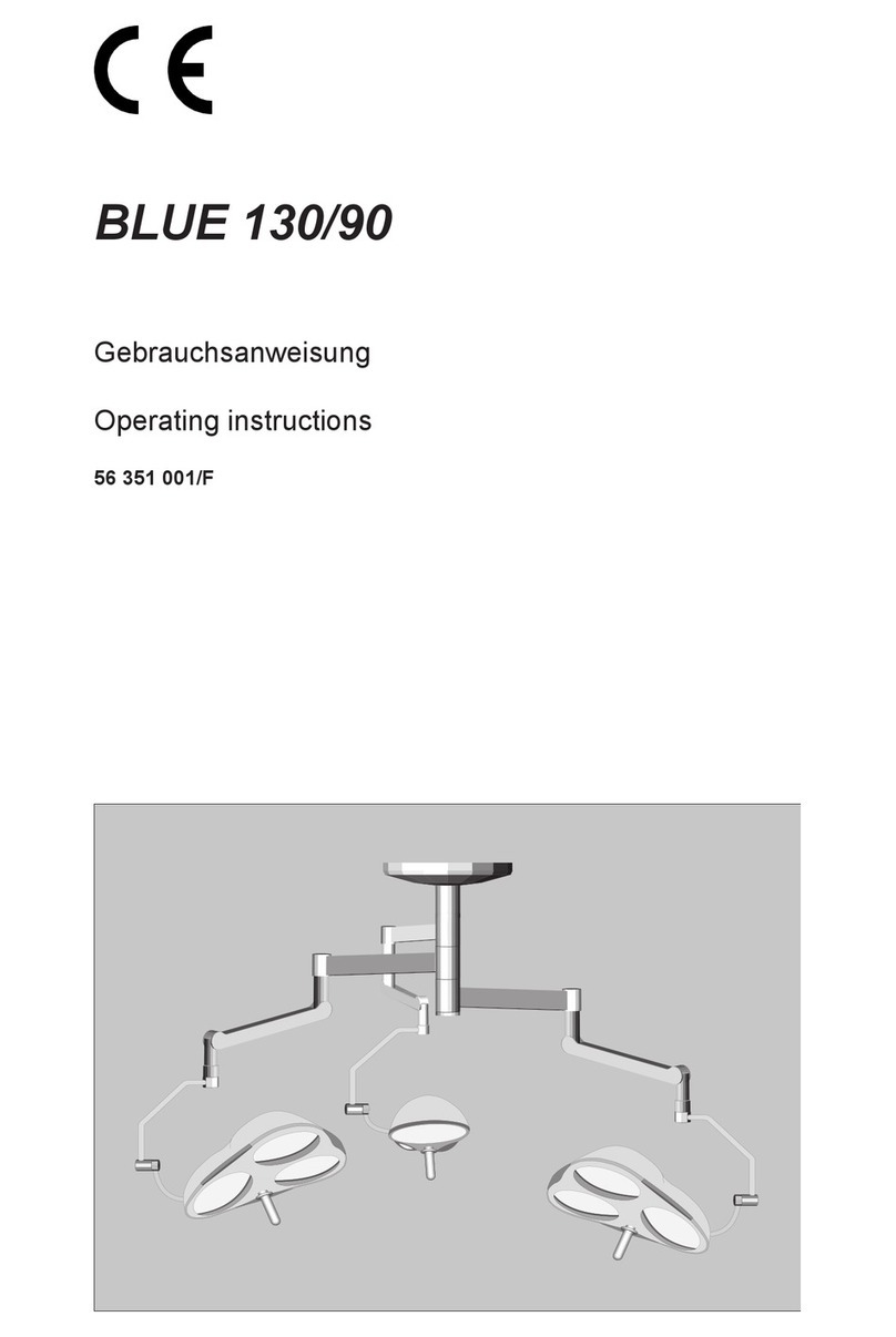 Maquet HANAULUX BLUE 130 operating instructions Maquet HANAULUX BLUE 130 operating instructions