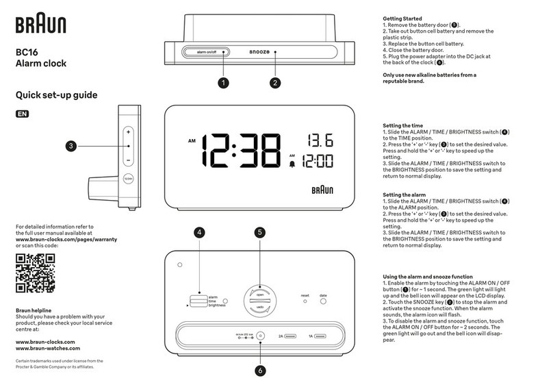 Braun BC16 User manual Braun BC16 User manual