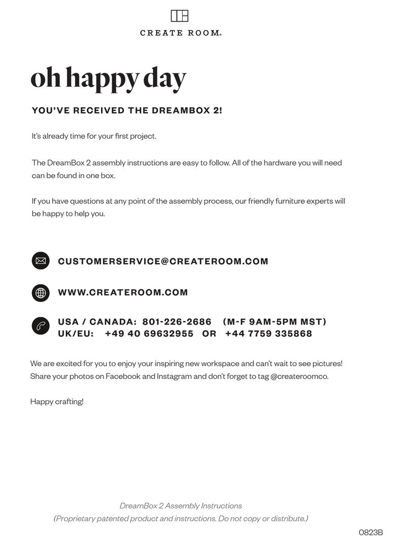 Create Room oh happy day DREAMBOX 2 manual