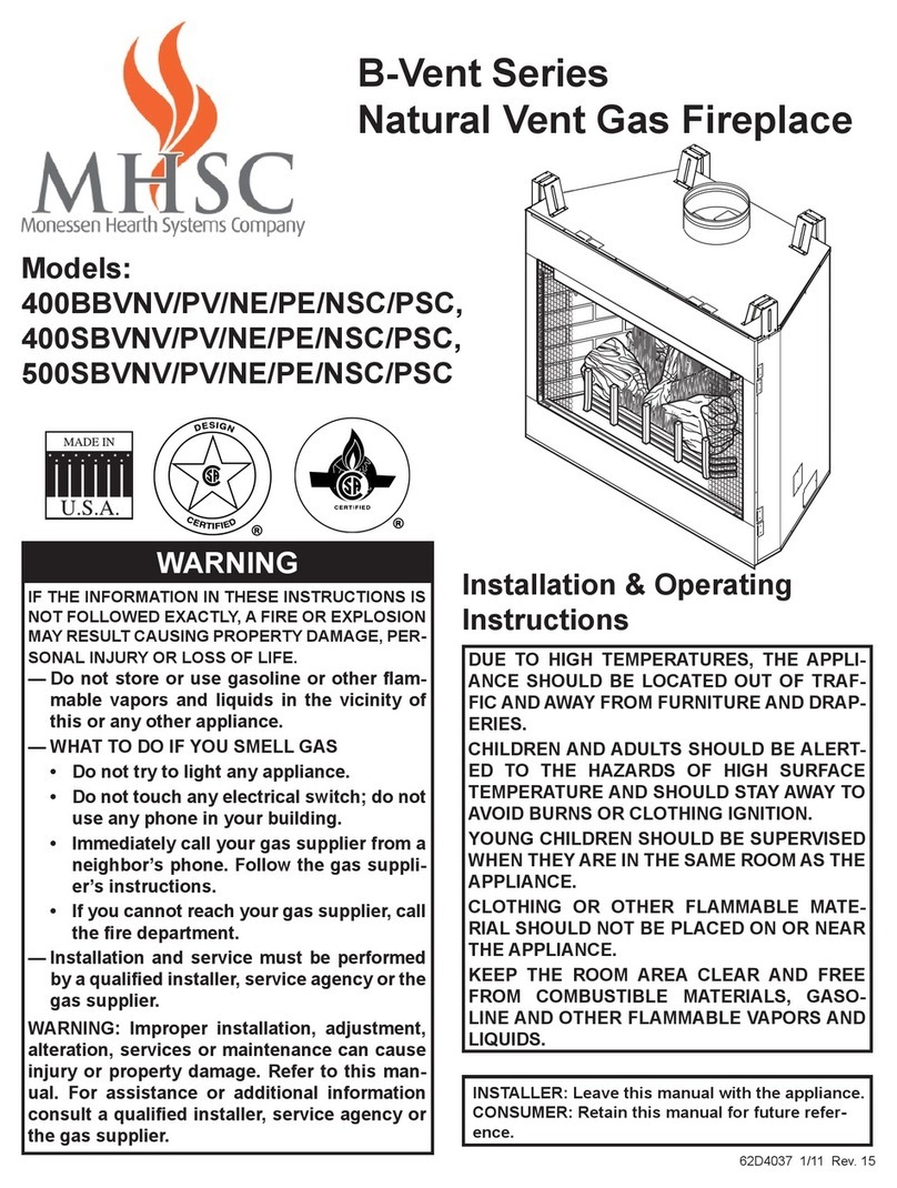 MHSC B-Vent Series User manual